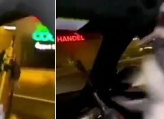 Bende lost serie schoten met automatisch geweer uit een auto in Stockholm