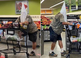 KKK-kap nieuw gezichtsmasker onder Corona