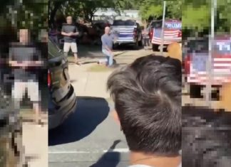 BLM-activisten worden bespot met nabootsing draaideurcrimineel Floyd arrestatie