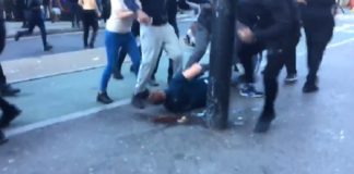 Linkse bendes jagen en mishandelen willekeurig blanke Britse mannen in Londen