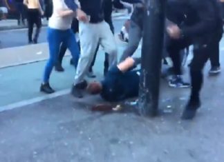 Linkse bendes jagen en mishandelen willekeurig blanke Britse mannen in Londen