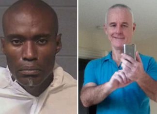 Afro-Amerikaan onthoofdt zijn kamerverhuurder met samurai-zwaard