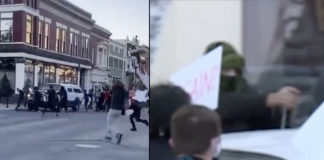BLM demonstrant schiet blanke bestuurder neer