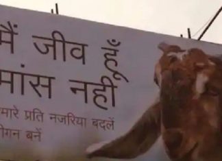 Dierenbescherming-billboards van PETA kwetsen de gevoelens van moslims