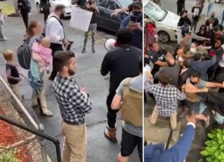 Kerkleden aangevallen door Black Lives Matter, vrouwen en jonge kinderen lastiggevallen