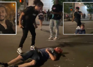 Zwarte BLM-aanhanger gearresteerd na het bewusteloos schoppen van een onschuldige blanke man
