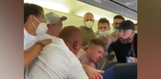 Bloedig gevecht over mondkapje op KLM-vlucht naar Ibiza