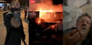 Gewelddadige aanvallen van BLM en Antifa, steken appartementen in brand waar “families binnenin zijn opgesloten”