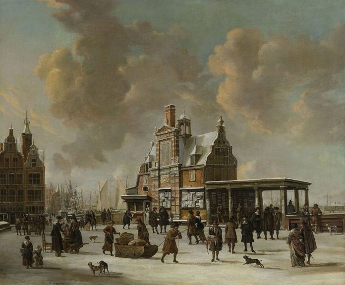 J.A._Beerstraaten_The_Paalhuis_and_the_Nieuwe_Brug