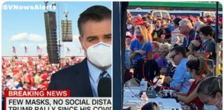 “CNN sucks!” – scanderen Trump-supporters tijdens live-uitzending