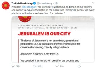 Erdogan: “Jeruzalem behoort tot Turkije”