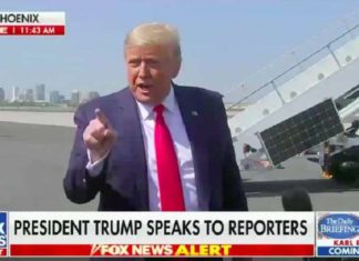 Trump: “Biden is een crimineel, en jullie journalisten zijn criminelen”
