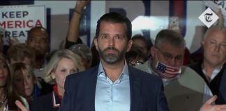 Trump’s zoon roept op tot “totale oorlog over deze verkiezing tot de dood”