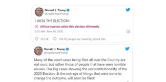 Trump: Ik heb de verkiezingen gewonnen