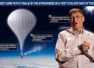 Apocalypscrimineel Bill Gates gaat door met zijn voornemen om de zon te blokkeren door een ‘krijtbom’ 20 km boven de aardatmosfeer te exploderen