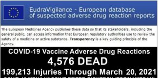 Inmiddels 4.576 DODEN 199.213 Letsels: Europese database van bijwerkingen van COVID-19 ‘vaccins’