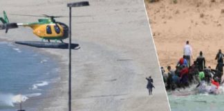 Italiaanse politiehelikopters jagen op lockdown-overtreders terwijl illegale migranten landen
