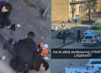 Zweden: acht gewonden na terreuraanslag – Hier schiet de politie de terrorist in Vetlanda neer
