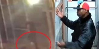 Stampt Aziatische man op het hoofd – keer op keer