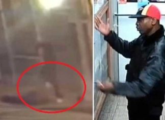 Stampt Aziatische man op het hoofd – keer op keer