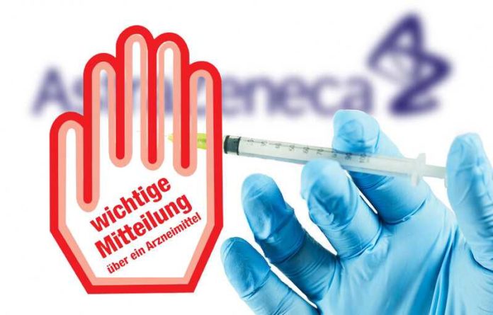 AstraZeneca vaccin rode hand