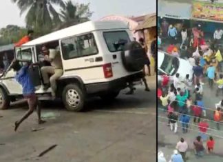 Mensen in India vallen Coronapolitie aan – zeggen dat de mensen die sterven degenen zijn die zijn ingeënt