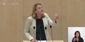 Oostenrijkse volksvertegenwoordigster: “Vergrijp je niet aan onze kinderen!” – UPDATE
