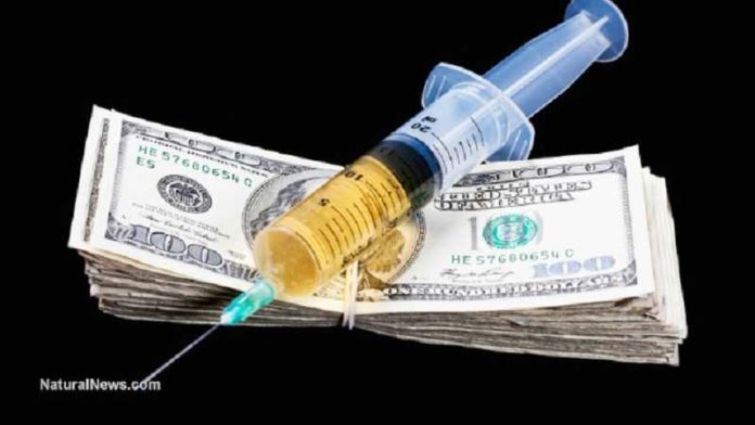 Vaccin geld spuit injectie
