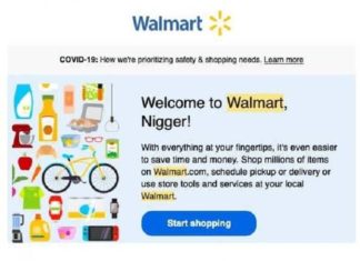 Walmart aan nieuwe donker getinte klanten: “Welkom n****r!”