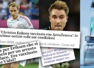 Hartstilstand van voetbal-ster Eriksen – hypocrisie, doofpotaffaire en ontkenning