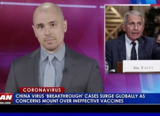 Amerikaans tv-bericht: Besmettingspercentages onder volledig gevaccineerde mensen schieten wereldwijd omhoog