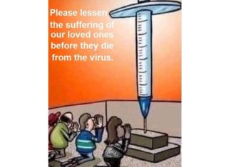 Geloof in COVID “Vaccins” bereikt nu religieuze vurigheid: De injectie “vermindert het lijden” voor de dood
