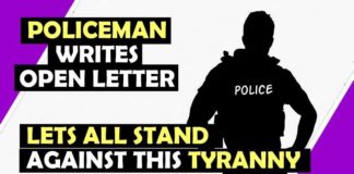 Politieman schrijft open brief: LATEN WE TEGEN DE TYRANNIE OPSTAAN