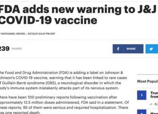 Media verdoezelen de schade die de vaccins in Israël, Engeland en Schotland aanrichten