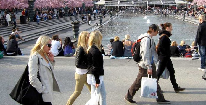 Zweden Stockholm wandelaars