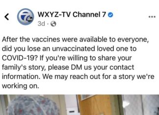 Facebook-post van tv-station onthult per ongeluk dat meer mensen sterven aan het vaccin dan de media melden