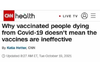 CNN: “Waarom gevaccineerde mensen die sterven aan Covid-19 niet betekent dat de vaccins ondoeltreffend zijn”