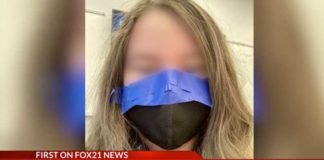 Conformiteit tot het uiterste: Ouders woedend nadat leraren gezichtsmaskers op gezichten van leerlingen met tape vastplakken