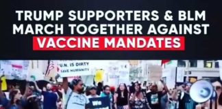 De grootste angst van politici – BLM en Trump-aanhangers marcheren samen tegen vaccinatieplicht