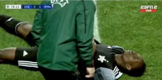 Opnieuw stort een profvoetballer midden in de wedstrijd plotseling in