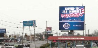 Amerikaanse Snappies lanceren billboardcampagne: “Covid-19 prik gewonden 1,033,992+”