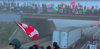 Justin Trudeau verbergt zich voor de Grote Truckers Opstand