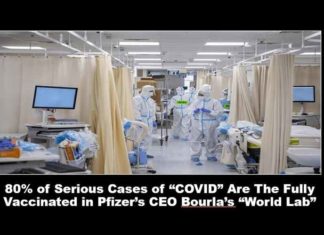 80% van de ernstige gevallen van “COVID” zijn de volledig gevaccineerden in Pfizer CEO’s “Wereldlaboratorium”