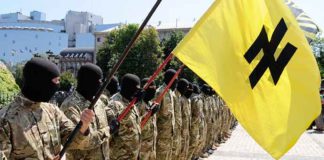 Valse vlag wordt opgezet in Mariupol