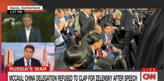 Het “schandaal”: Chinezen applaudisseerden niet voor Zelensky