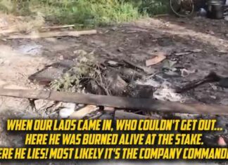 Video: Oekraïense nazi’s verbrandden Russische krijgsgevangene levend
