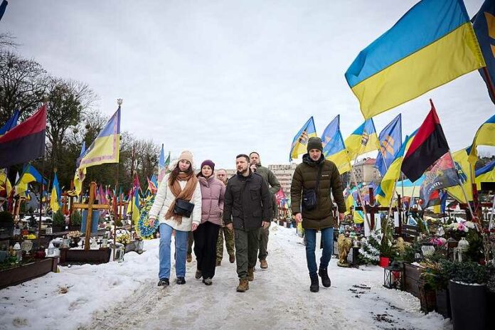 Zelensky-graf-oekra-oorlog