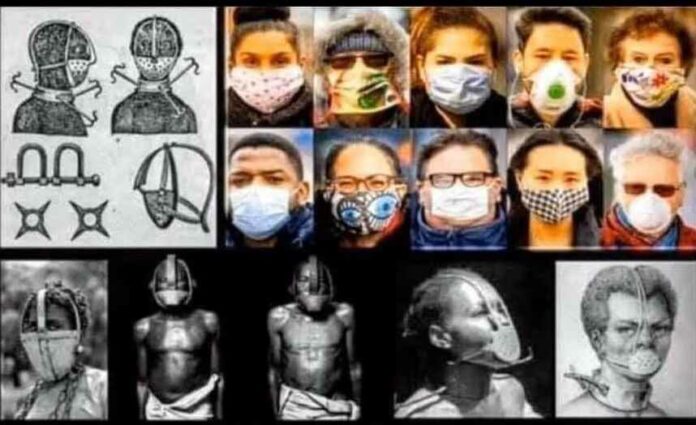 masker staat voor slavernij