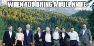 De G-7 krijst, maar zij hebben de oorlog tegen Rusland al verloren