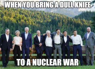 De G-7 krijst, maar zij hebben de oorlog tegen Rusland al verloren